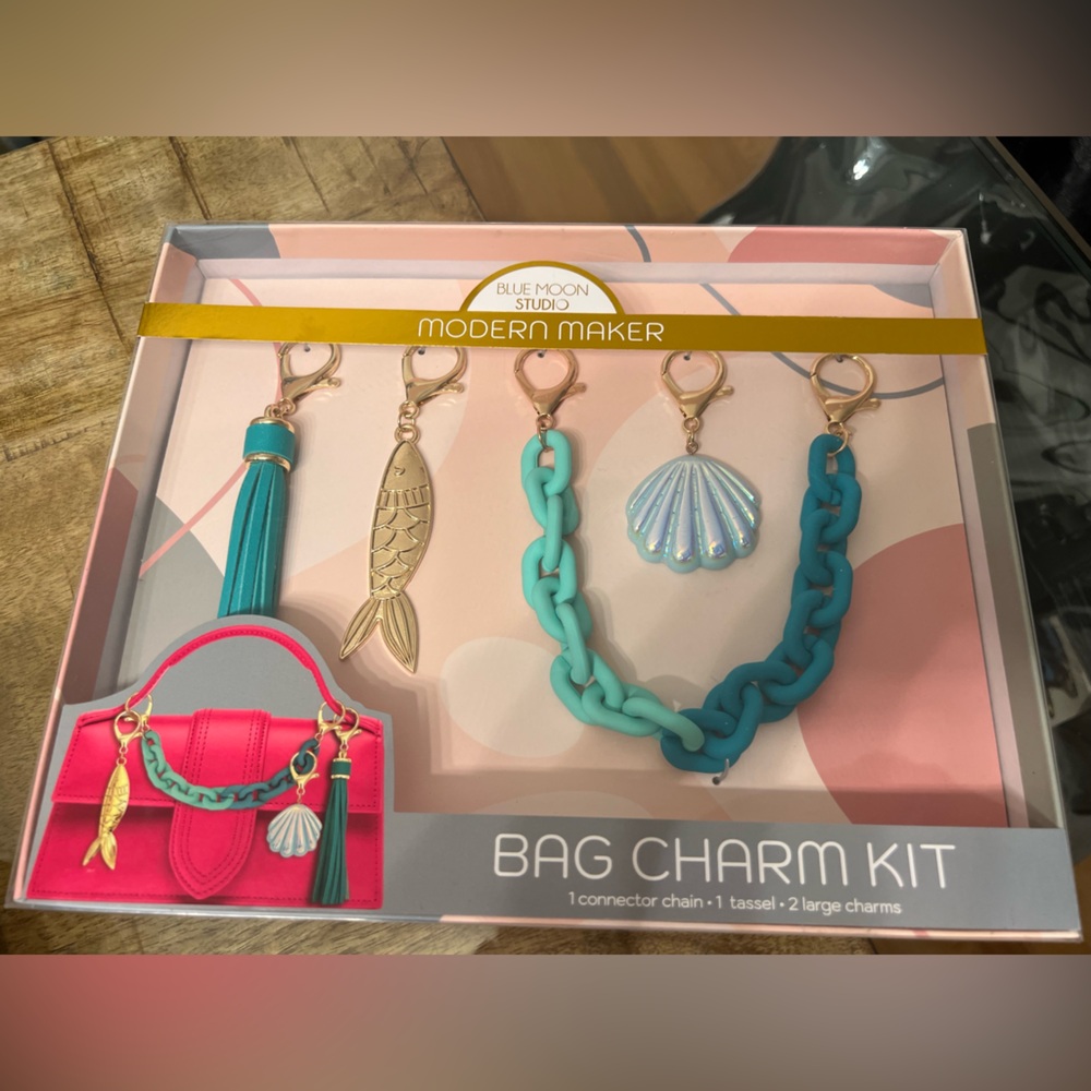 Blue Moon Studio Bag Charm Kit - Teal and Gold
